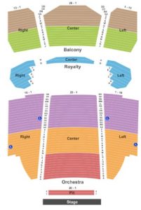 Murat Theatre seating chart